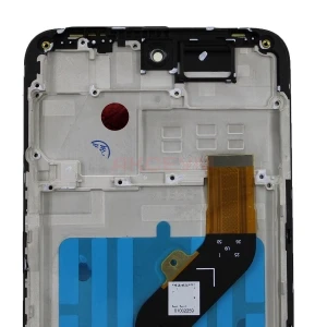 Дисплей с рамкой для Infinix Hot 20 4G с тачскрином (черный) - Оригинал