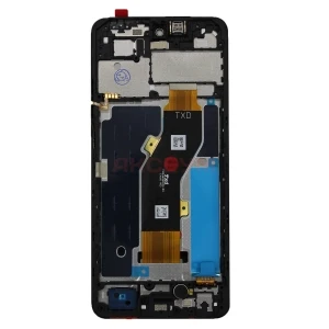 Дисплей с рамкой для Infinix Smart 8 с тачскрином (черный) - Оригинал