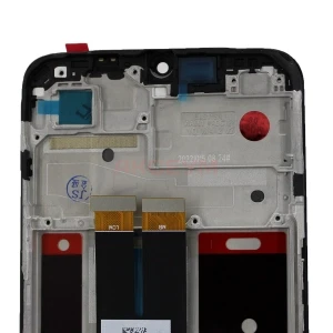 Дисплей с рамкой для Realme C31 с тачскрином (черный) - Оригинал