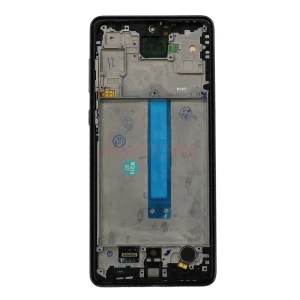 Дисплей с рамкой для Samsung Galaxy A73 5G (A736B) с тачскрином (большой экран/черный) - OLED