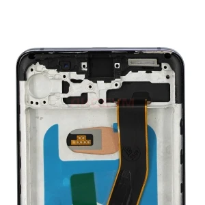 Дисплей с рамкой для Samsung Galaxy S20 (G980F) с тачскрином (серый) - In-Cell