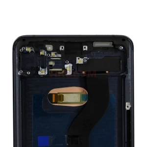 Дисплей с рамкой для Samsung Galaxy S20+ (G985F) с тачскрином (большой экран/черный) - OLED