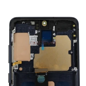 Дисплей с рамкой для Samsung Galaxy S20+ (G985F) с тачскрином (большой экран/черный) - OLED