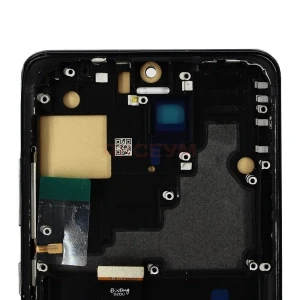 Дисплей с рамкой для Samsung Galaxy S20 Ultra (G988B) с тачскрином (черный) - In-Cell