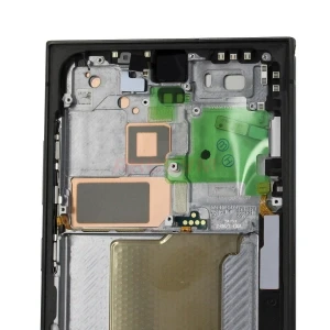 Дисплей с рамкой для Samsung Galaxy S24 Ultra (S928B) с тачскрином (черный) - Оригинал