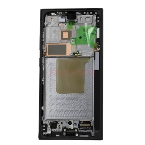 Дисплей с рамкой для Samsung Galaxy S24 Ultra (S928B) с тачскрином (черный) - Оригинал