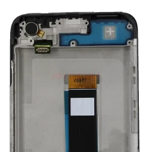 Дисплей с рамкой для Xiaomi Poco M5 с тачскрином (черный) - Оригинал