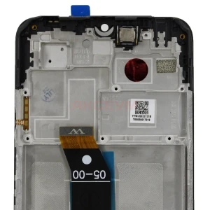 Дисплей с рамкой для Xiaomi Poco M5 с тачскрином (черный) - Оригинал