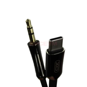 Кабель AUX 3.5 мм Jack - Type-C XO NB-R255B (черный)