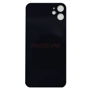 Задняя крышка для iPhone 11 (стекло/узкий вырез под камеру/логотип) желтая