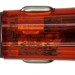 Автомобильное зарядное USB/Type-C Hoco NZ12A (43W/QC3.0/PD/1Type-C/1USB) оранжевое