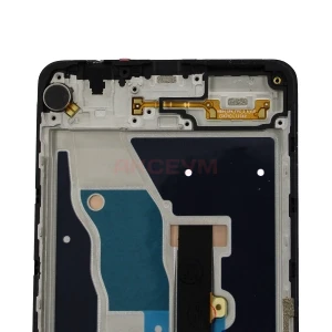 Дисплей с рамкой для Infinix Note 30 Pro с тачскрином (черный) - Оригинал