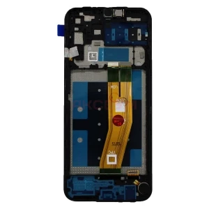 Дисплей с рамкой для Samsung Galaxy A14 4G (A145F) с тачскрином (черный) - Оригинал REF