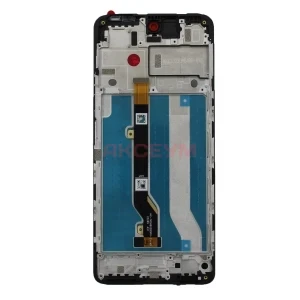 Дисплей с рамкой для Infinix Hot 30 4G с тачскрином (черный) - Оригинал