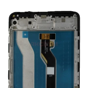 Дисплей с рамкой для Infinix Hot 30 4G с тачскрином (черный) - Оригинал
