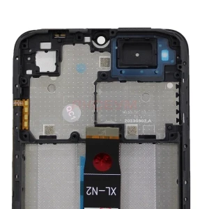 Дисплей с рамкой для Xiaomi Redmi A2+ с тачскрином (черный) - Оригинал