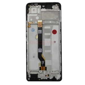 Дисплей с рамкой для Infinix Hot 40 с тачскрином (черный) - Оригинал