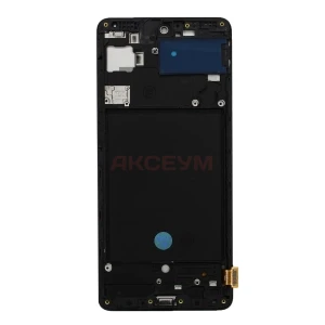 Дисплей с рамкой для Samsung Galaxy A71 (A715F) с тачскрином (черный) - In-Cell