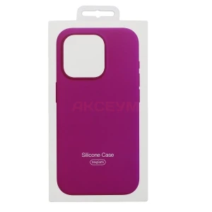 Чехол накладка для iPhone 16 Pro MagSafe Silicone с анимацией (красный)