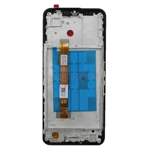 Дисплей с рамкой для Vivo Y35 с тачскрином (черный) - Оригинал