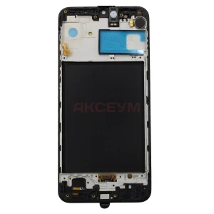 Дисплей с рамкой для Samsung Galaxy M31 (M315F) с тачскрином (черный) - OLED