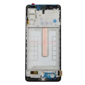 Дисплей с рамкой для Samsung Galaxy M52 5G (M526B) с тачскрином (большой дисплей/черный) - OLED