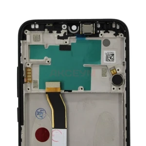 Дисплей с рамкой для Xiaomi Redmi Note 8/8 2021 с тачскрином (черный) - Оригинал