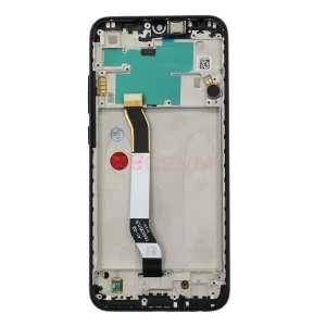 Дисплей с рамкой для Xiaomi Redmi Note 8/8 2021 с тачскрином (черный) - Оригинал