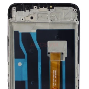 Дисплей с рамкой для Realme 9 5G с тачскрином (черный) - Оригинал