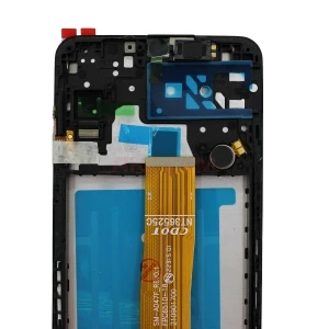 Дисплей с рамкой для Samsung Galaxy A04s (A047F) с тачскрином (черный) - Оригинал REF
