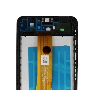 Дисплей с рамкой для Samsung Galaxy A04s (A047F) с тачскрином (черный) - Оригинал REF