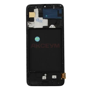 Дисплей с рамкой для Samsung A70 (A705F) с тачскрином (черный) - In-Cell
