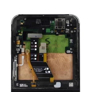 Дисплей с рамкой для Samsung Galaxy Z Flip 6 (F741B) с тачскрином (внутренний 6.7) черный - Оригинал