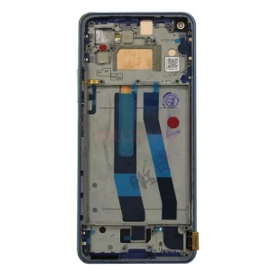 Дисплей с рамкой для Xiaomi 11 Lite 5G NE/Mi 11 Lite 4G/5G с тачскрином (синий) - Оригинал