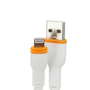 Кабель USB - Lightning Borofone BX118 (2.4A/плоский) белый
