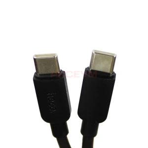 Сетевая зарядка USB/Type-C Hoco N63 (30W/QC3.0/PD/кабель Type-C-Type-C/GaN) черная