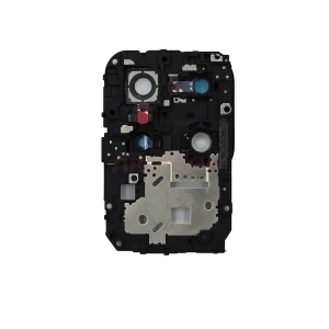 Стекло камеры для Honor X8a в сборе с рамкой (черное)