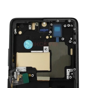 Дисплей с рамкой для Samsung Galaxy S21 Ultra (G998B) с тачскрином (черный) - In-Cell