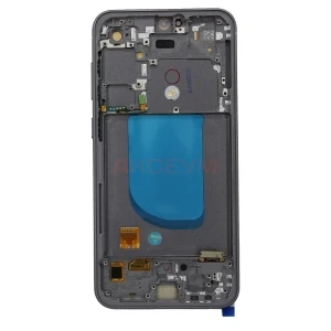 Дисплей с рамкой для Samsung Galaxy S23 FE (S711B) с тачскрином (большой экран/черный) - OLED