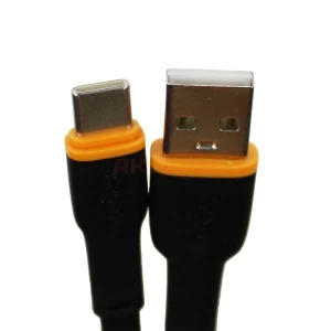 Кабель USB - Type-C Borofone BX118 (3A/плоский) черный