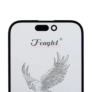 Стекло дисплея для iPhone 16 с OCA пленкой (черное) - Оригинал (Feaglet)