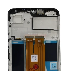 Дисплей с рамкой для Realme C61 (черный) - Оригинал