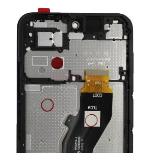 Дисплей с рамкой для Tecno Spark Go 1 с тачскрином (черный) - Оригинал