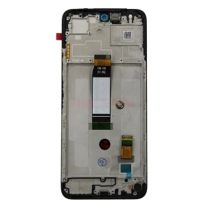 Дисплей с рамкой для Xiaomi Redmi 13 4G с тачскрином (черный) - Оригинал