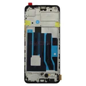 Дисплей с рамкой для Realme 9 с тачскрином (черный) - OLED
