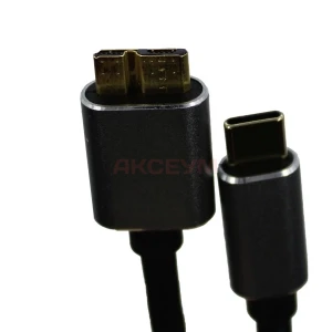 Кабель интерфейсный Type-C - Micro-B (2 м) черный