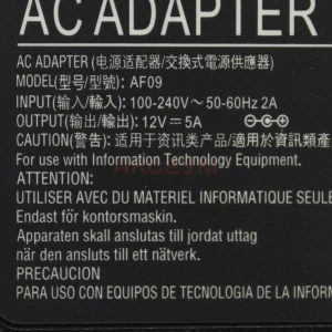 Блок питания для монитора Samsung 12V 5A 60W (5.5х2.5)