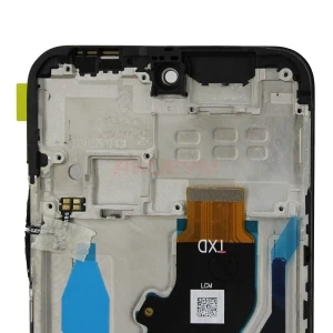 Дисплей с рамкой для Tecno Spark 30C 4G (черный) - Оригинал