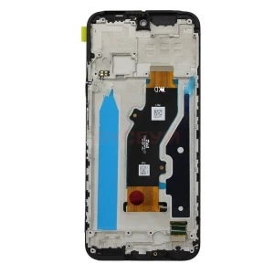 Дисплей с рамкой для Tecno Spark 30C 4G (черный) - Оригинал