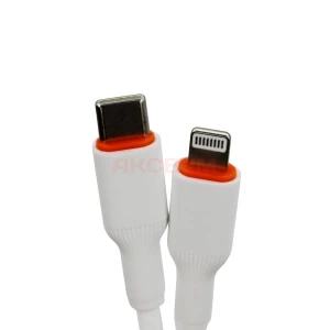 Кабель Type-C - Lightning BC X81 Soft (PD) белый
